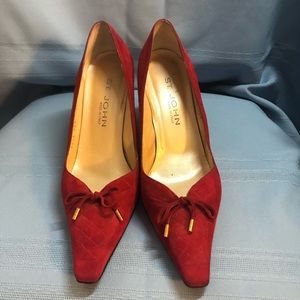 Red size 39.5 St John heels 👠